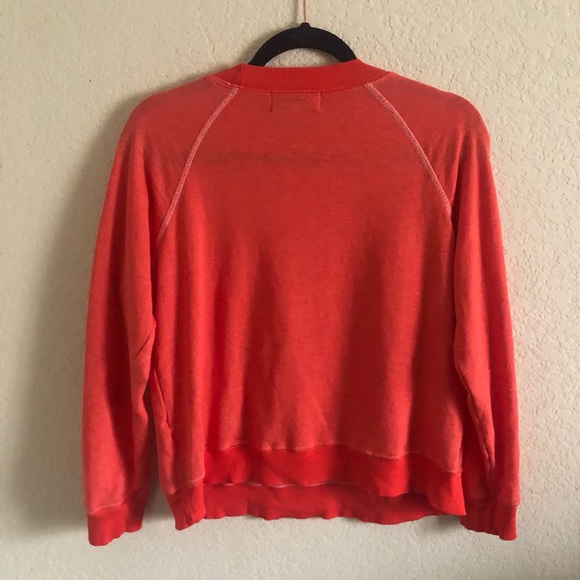 WILDFOX I Love You Pullover Sweatshirt Red Size XS - Picture 2 of 5